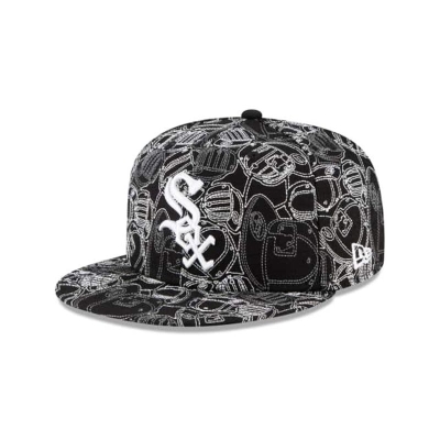 Chicago White Sox Gorra | New Era MLB Cap Chaos 59fifty Fitted Cap Mexico - Negros